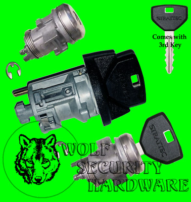 Dodge Ram Dakota Ignition Key Switch Lock Cylinder & Door Lock Tumbler Set 3 Key