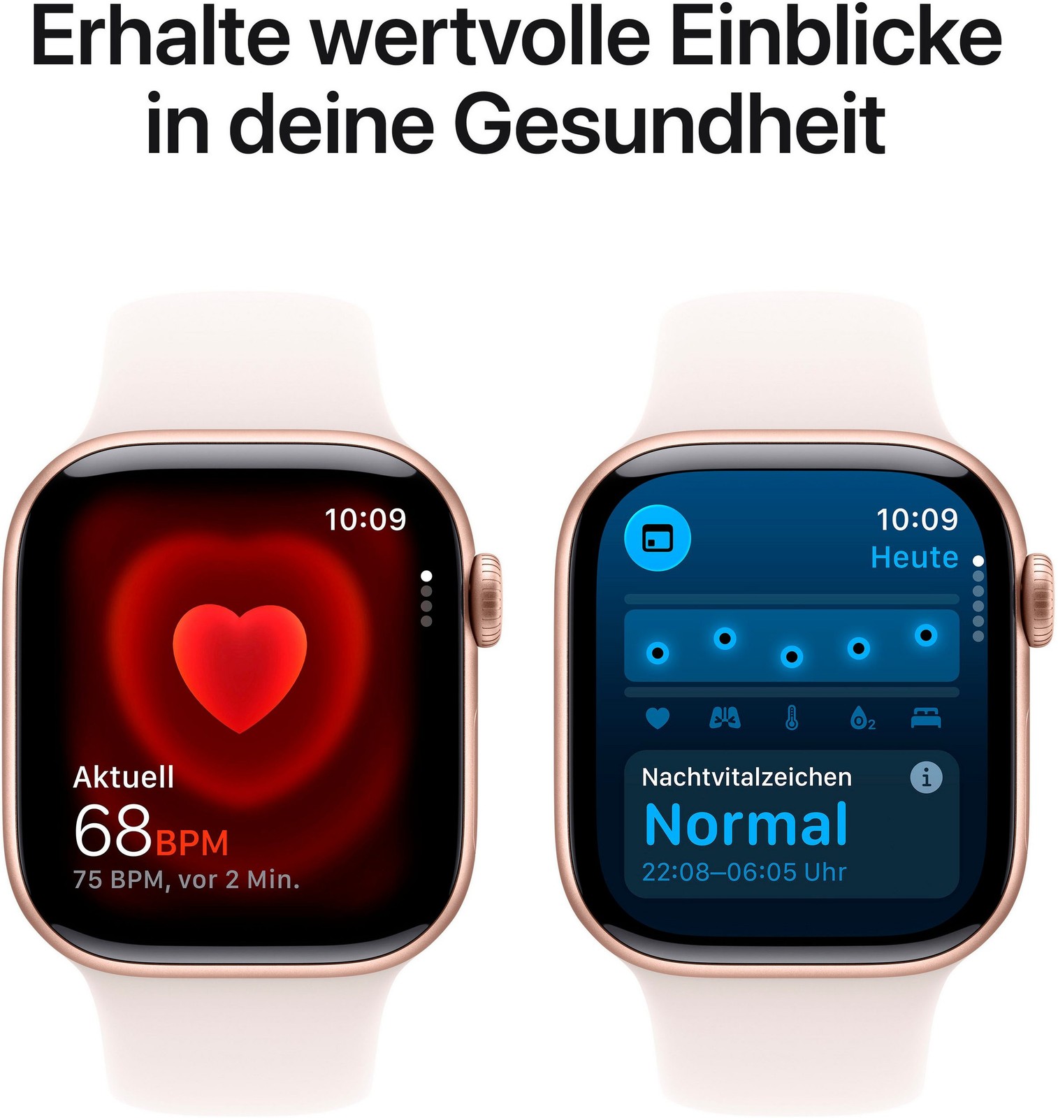 APPLE Watch S11 GPS 42mm Alugehäuse Sportband S/M Blassrosa MEU04ZR/A B-Ware - Bild 5 von 6