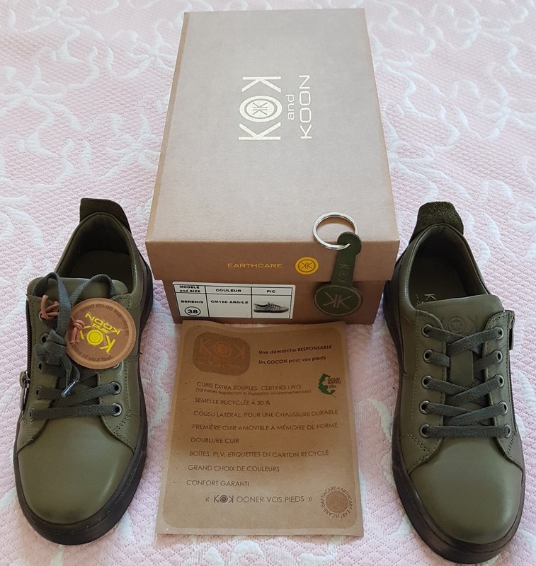 Paire De Baskets Femme Kok And Koon ModÃ¨Le Berenice Coloris Kaki T37 Neuve