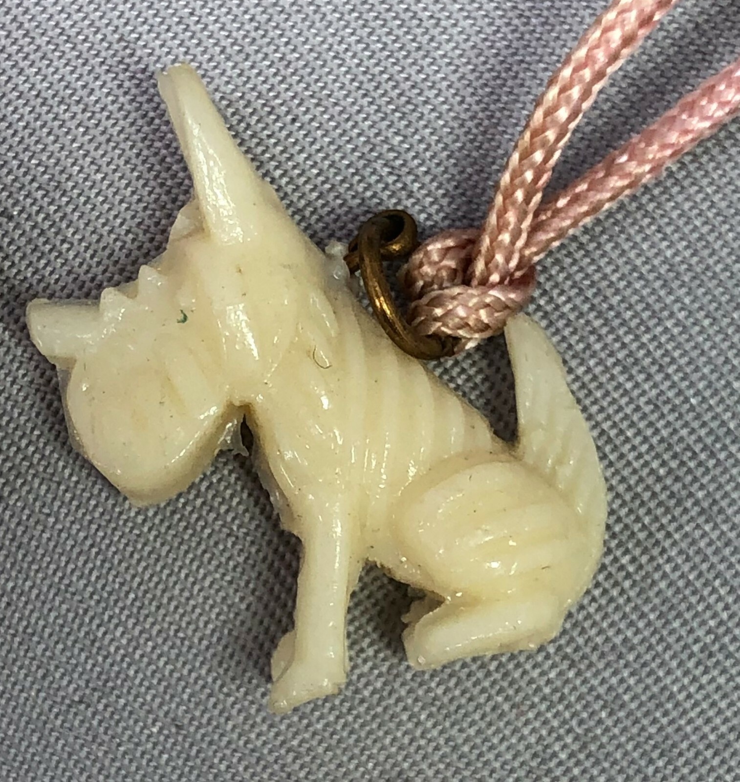 6 1940s Scottie DOG Scottish Terrier Charm CRACKER JACK Prize Toy Vintage Lot