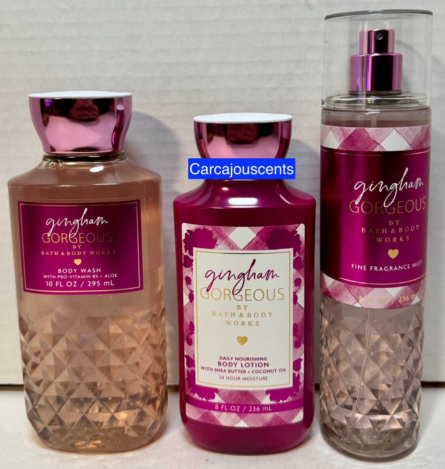 おまとめ値引き対応 Bath&BodyWorks Gingham⑥⑨合計3本 Bath and Body Works Gingham 3 Piece Bundle - Body Cream