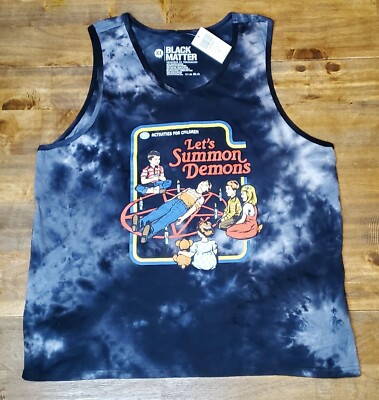 Black Matter ''Let's Summon Demons'' Activities For Children Tye Dye Tank Size XL 