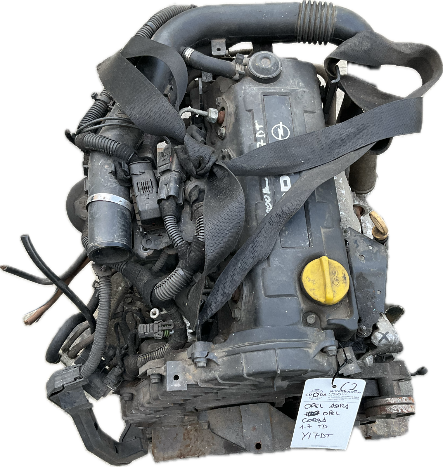 Motore completo per modello OPEL 1.7 DIESEL codice Y17DT 157.000 km usato