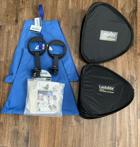 Two Lastolite Professional - Ezybox Hotshoe Softbox 54cm x 54cm Gently Used