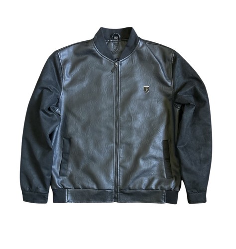 【関税&送料込】FERRARI Coats Black Leather jacket with padded shoulders in Black for Women