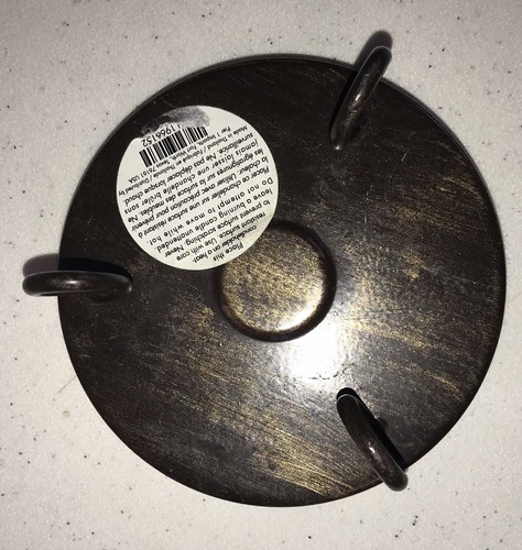 SLATE / Rock? PILLAR CANDLE HOLDER/PLATE With Feet FR8D