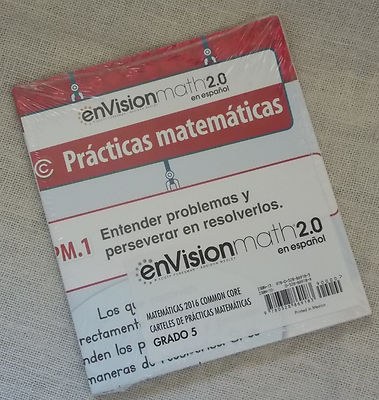 Envision Math 2016 Spanish Espanol Practice Poster Teacher Grade 5 9780328869183