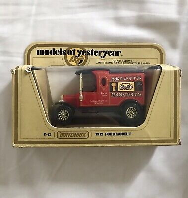Matchbox models of yesteryear y12 1912 Ford Model T Arnott's Biscuits 1978 RARE