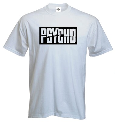 GILDAN PSYCHO, HITCHCOCK, FILM, SPASS T-SHIRT