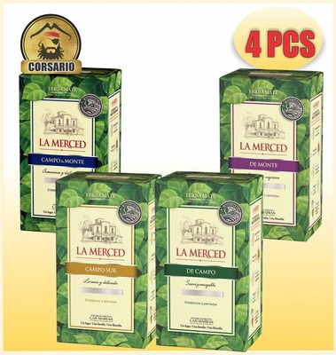 YERBA MATE LA MERCED DE CAMPO & MONTE-CAMPO-SUR-  -PACK X 4 - (500 g /1.1 lbs)