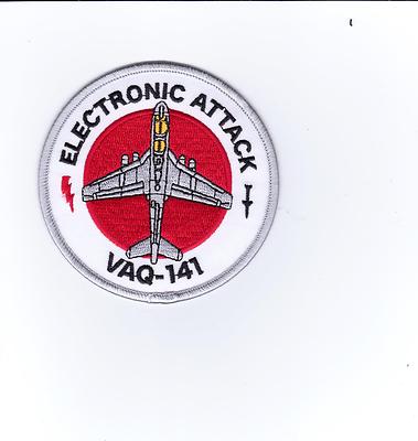 USN PATCH - VAQ-141 SQUADRON ELECTRONIC ATTACK FULL COLOR:GA15-2