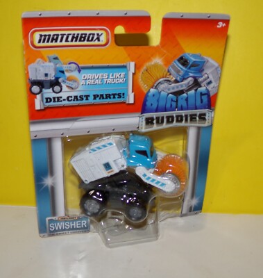 New Matchbox Big Rig Buddies Swisher Mini Vehicle Truck With Die-Cast Parts