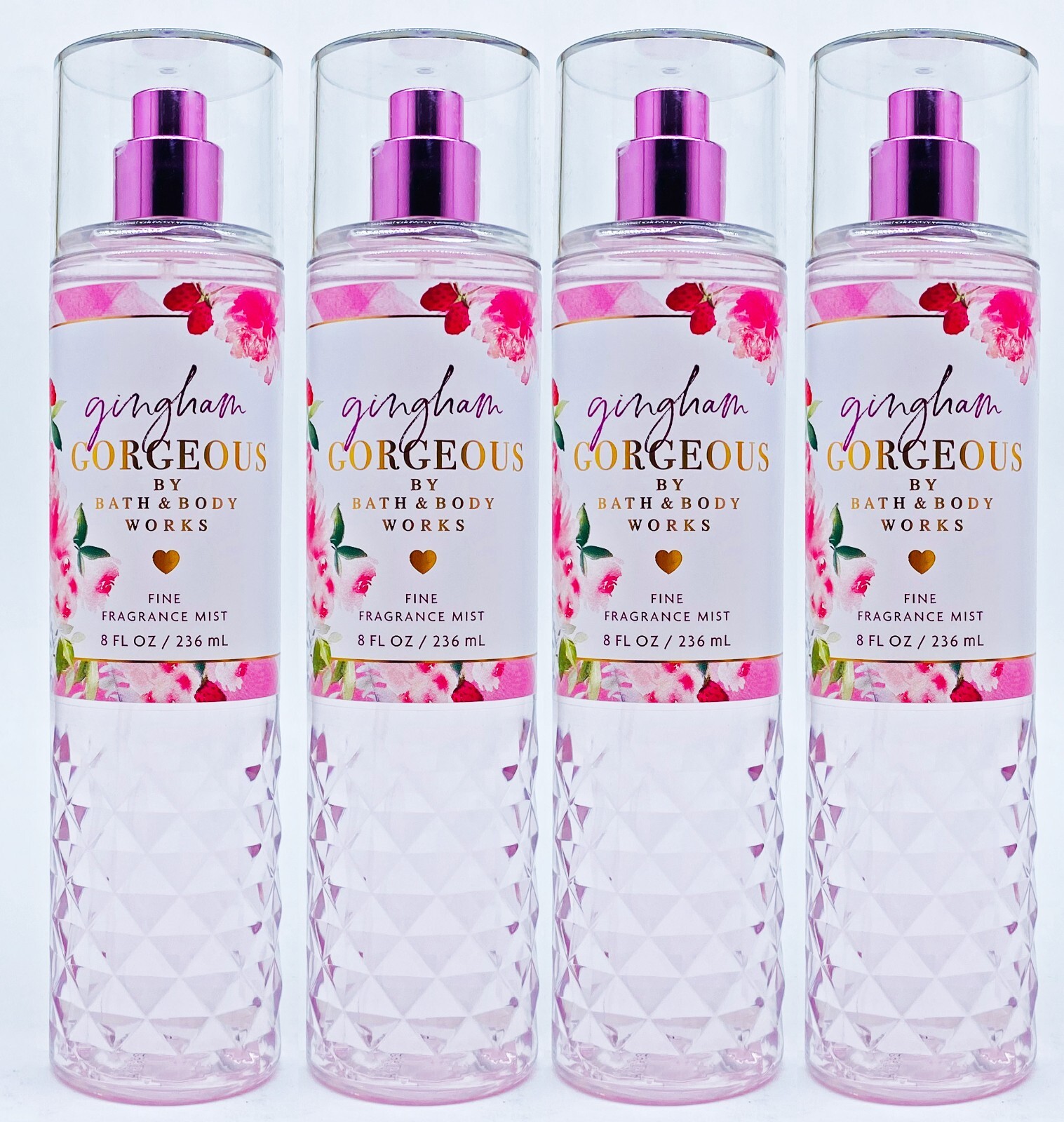 4 Bath & Body Works GINGHAM GORGEOUS Fine Fragrance Mist