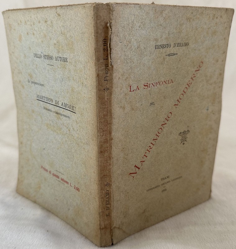 Ernesto D'Eramo La Symphonie Du Mariage Moderne 1905 Mario Giobbe Divorce