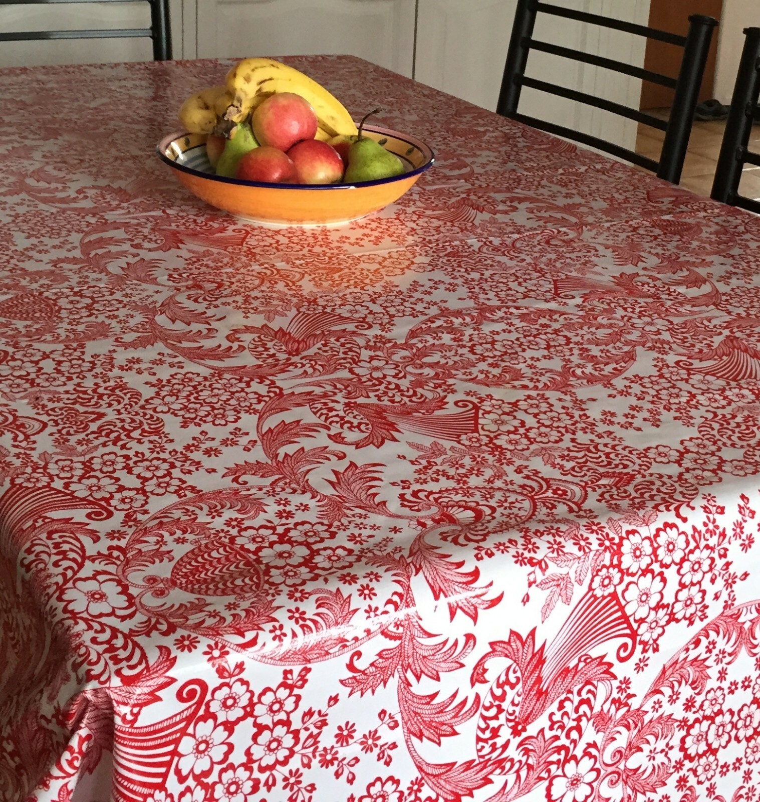 New Mexican Oilcloth Fabric for Tablecloth PVC Cotton Waterproof 120 cm