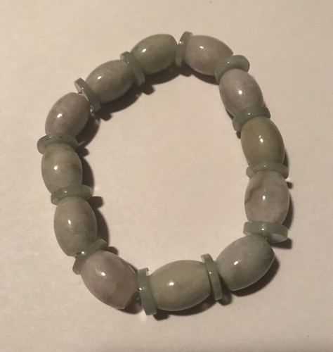100% Pure Untreated Jadeite - Grade A Vintage Gemstone Adjustable Bead Bracelet
