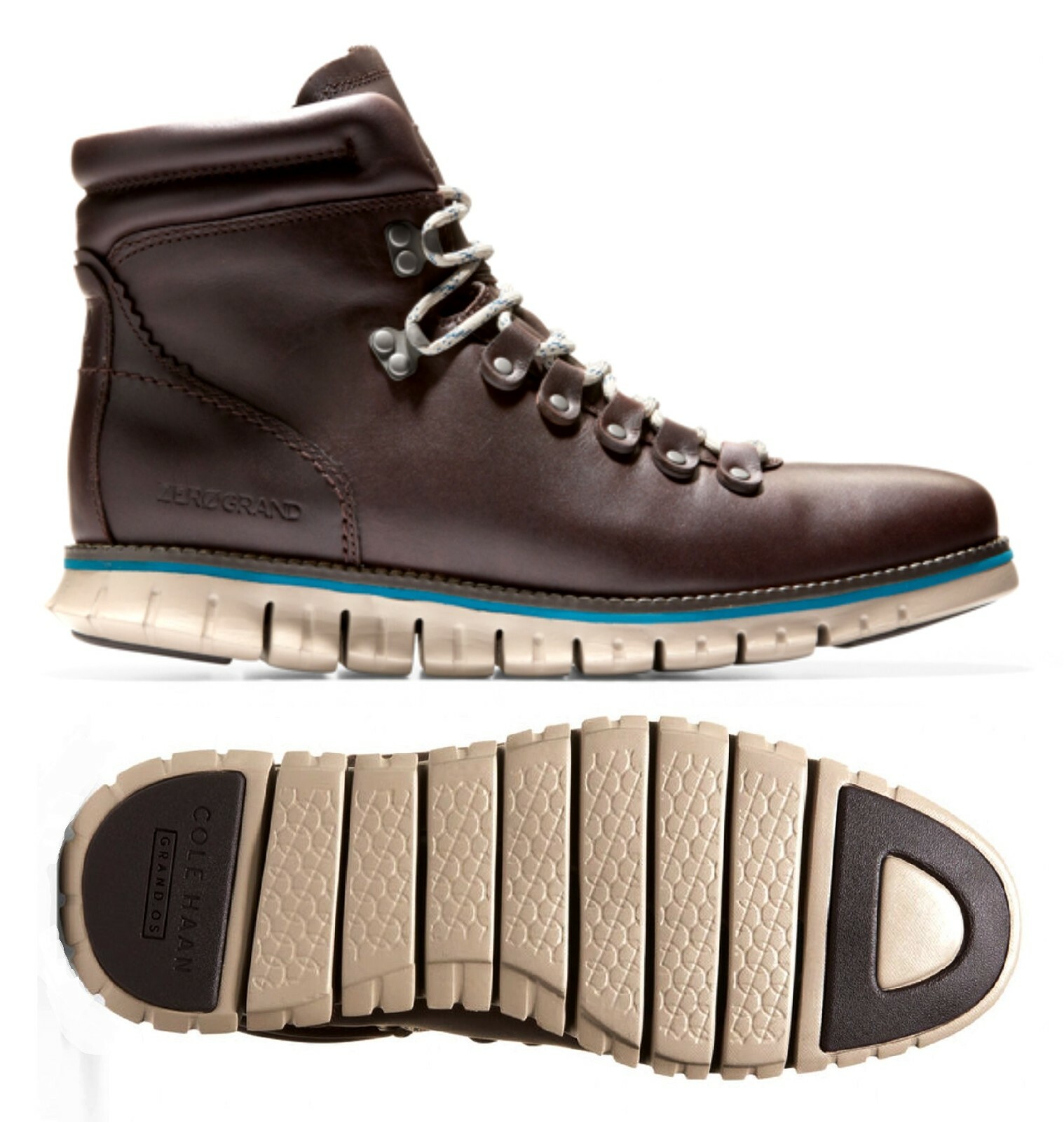 ゴロウ Cole Haan Zerogrand Hiker Men Boots Shoes, Java/Cobblestone