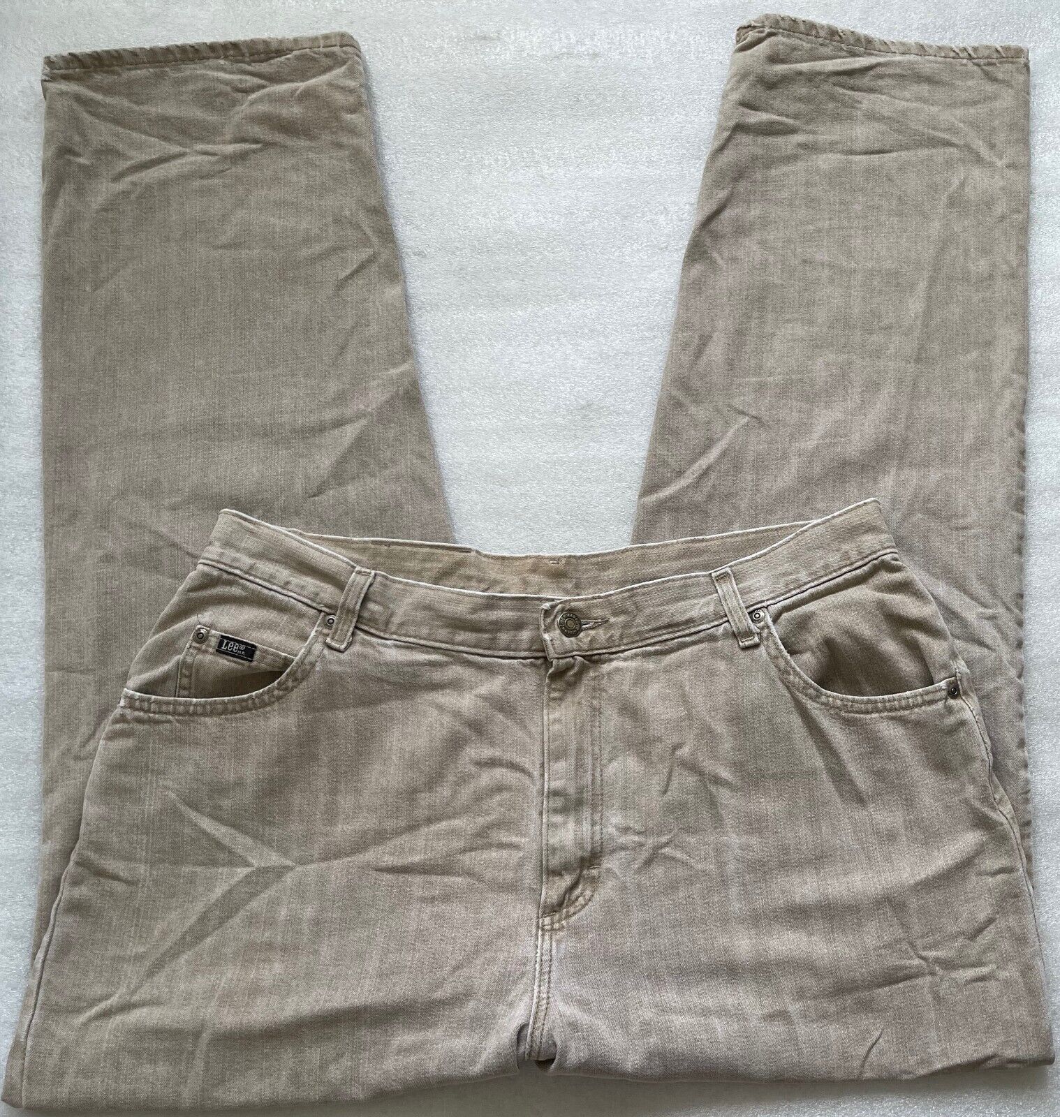 VINTAGE LEE DENIM JEANS, BEIGE TAN, WOMEN'S 18M, HI WAIST VINTAGE LEE DENIM JEANS, BEIGE TAN, WOMEN'S 18M, HI WAIST