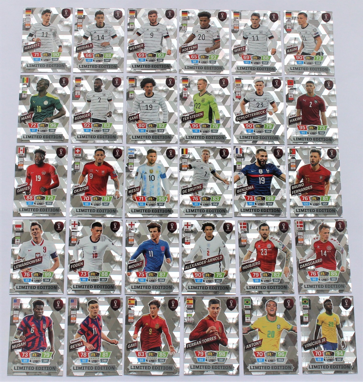 Panini Adrenalyn XL WM 2022 - Limited Edition Cards FIFA Panini Adrenalyn XL WM 2022 - Limited Edition Cards FIFA