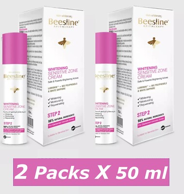 Beesline Whitening Sensitive Zone Cream For Darkened Intimate Areas ( 2 X 50 ml)