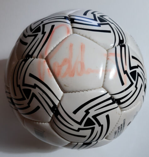 Rod Stewart Autographed Soccer Ball Signed Rod Stewart Vintage Concert Ball