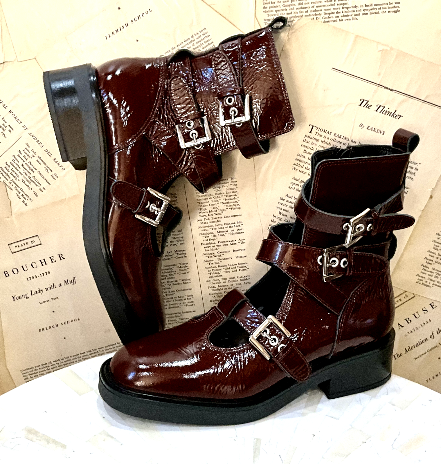 Гибридные ботинки Free People Max Mary Jane с Т-образным ремешком и вырезами, патент на вино Мерло, 9 НОВЫХ