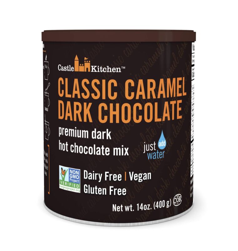 Caramel Dark Chocolate Hot Chocolate - Dairy-Free, Vegan Premium Hot Chocolat...