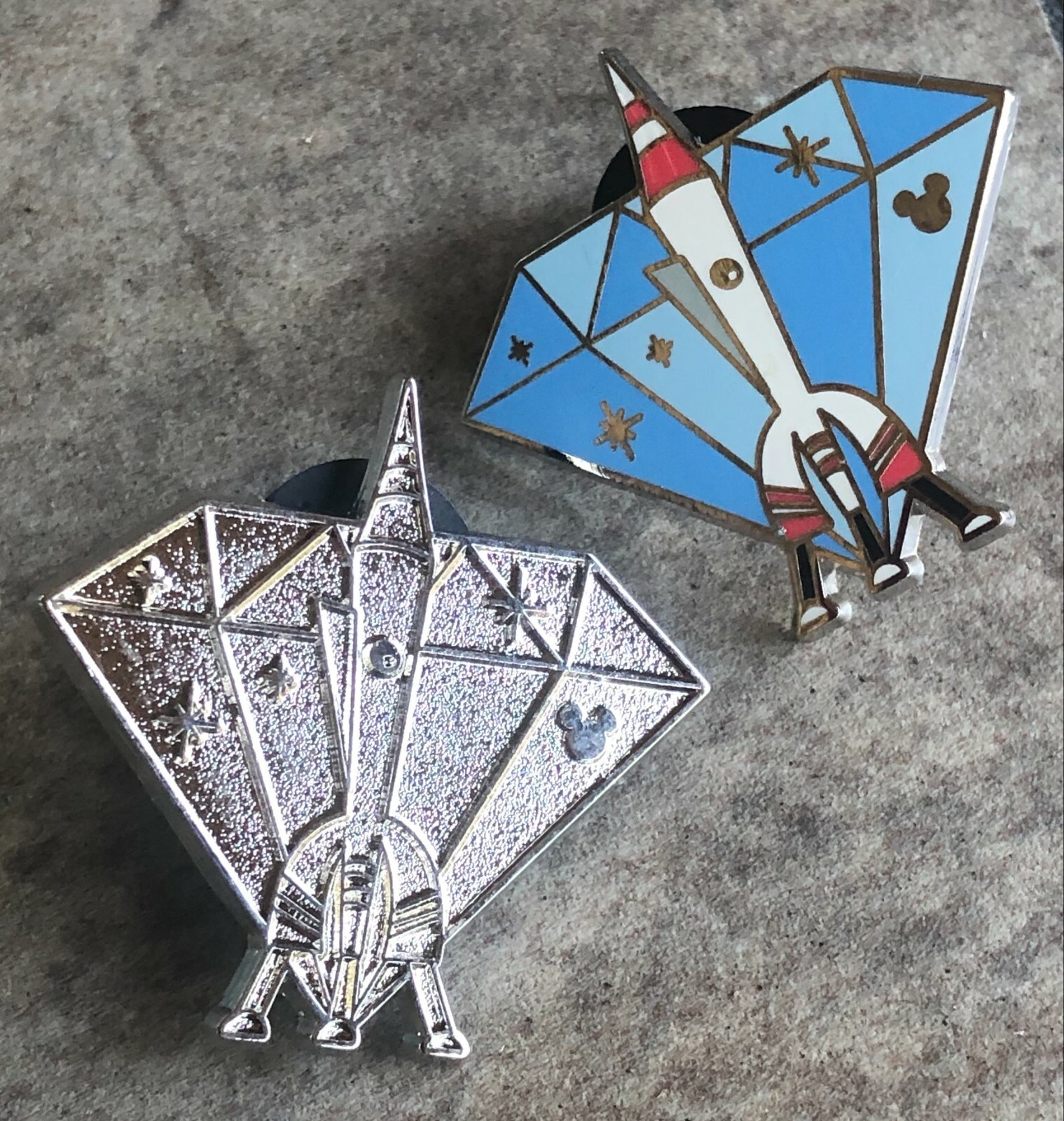 Disney - ☆MOON☆ Disney Pin 11219 Diamond Attractions Rocket to the Moon