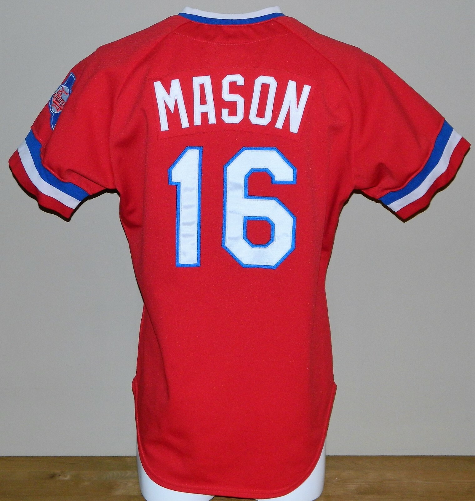 1984 Mike Mason (Set 2) Game Worn Texas Rangers ALT Jersey #16 - Wilson