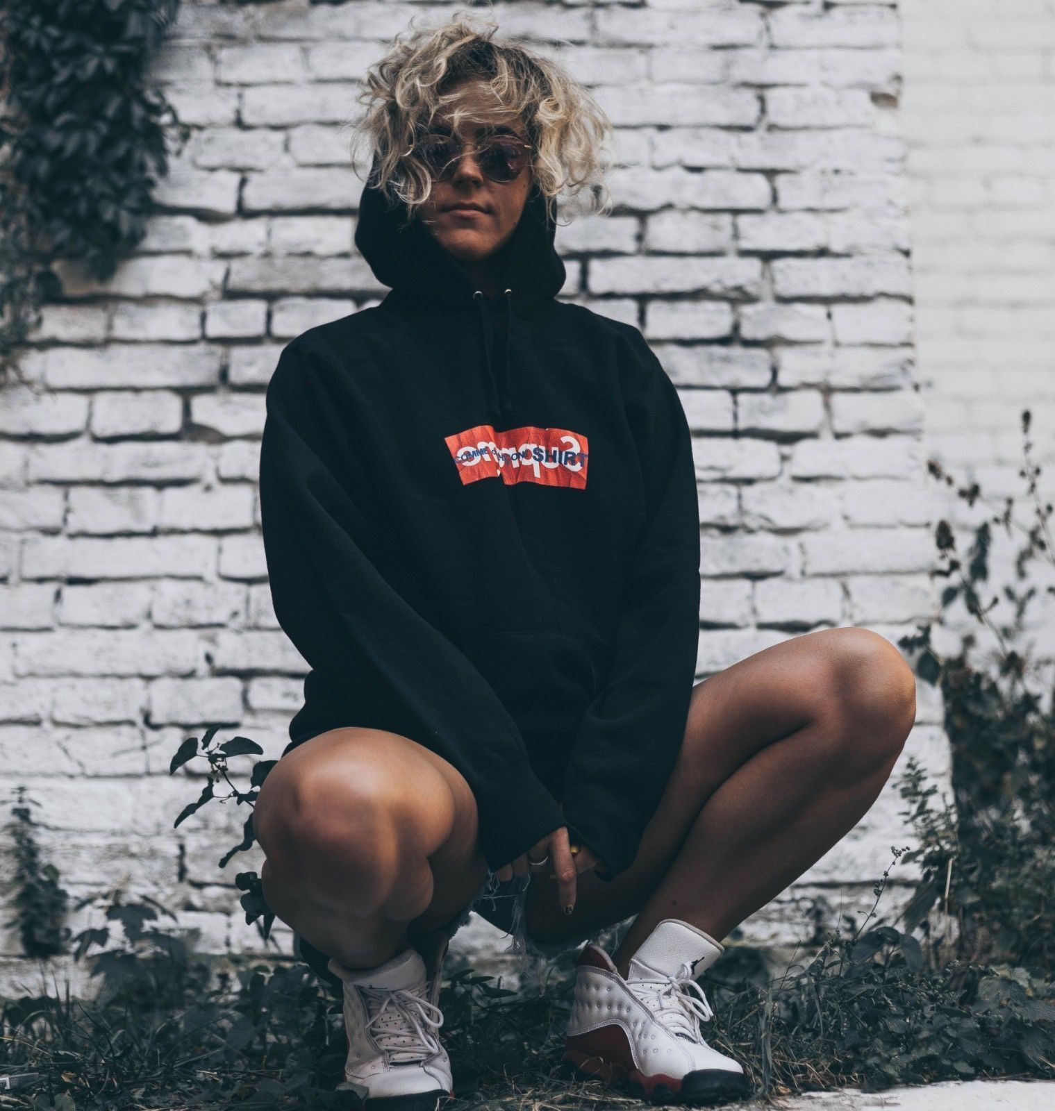 Supreme X Comme Des Garcons CDG Box Logo Sweatshirt Hoodie Supreme X Comme Des Garcons CDG Box Logo Sweatshirt Hoodie