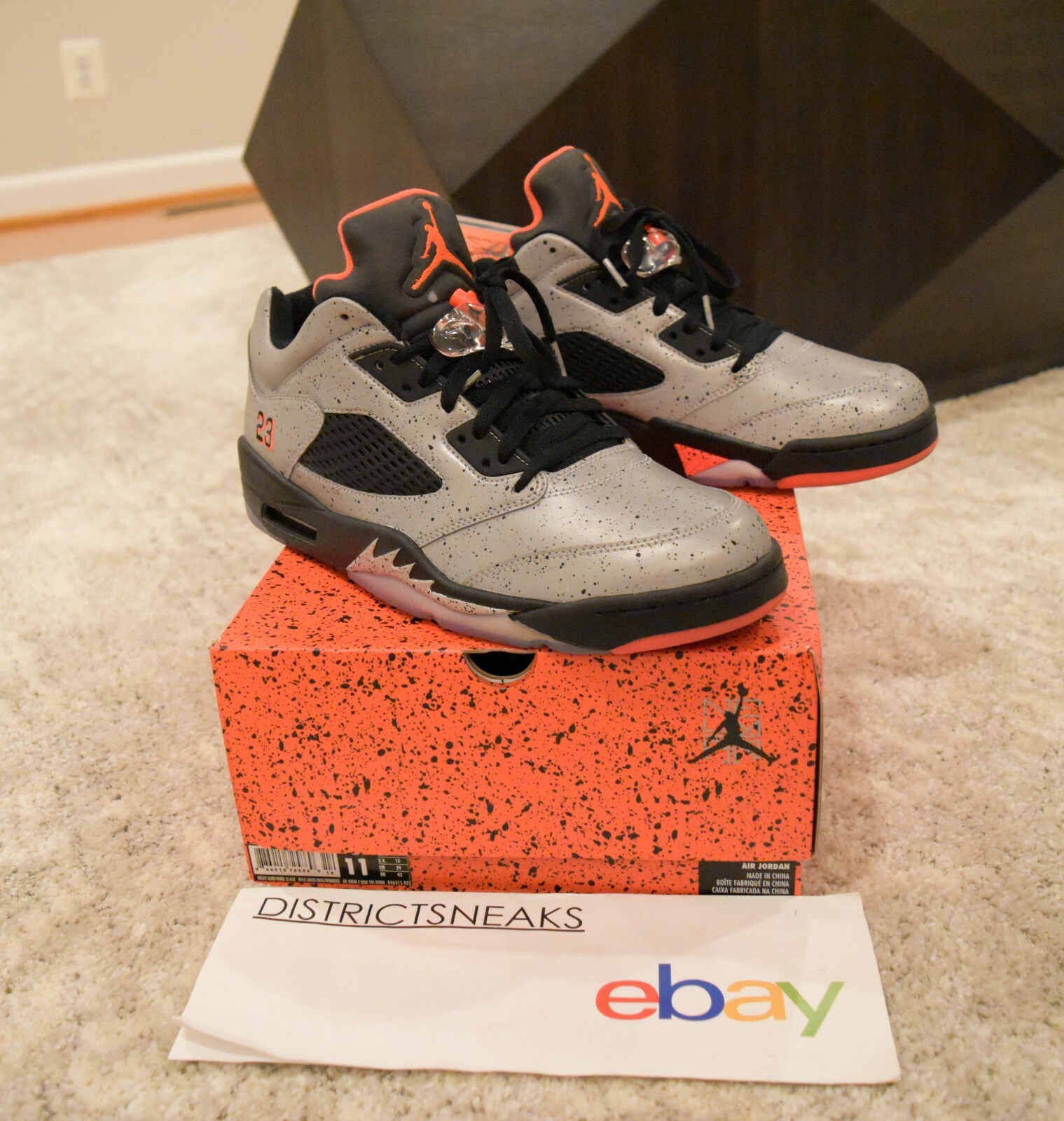 Air Jordan 5 Retro Low Neymar Size 11 (846315 025) Silver Air Jordan 5 Retro Low Neymar Size 11 (846315 025) Silver