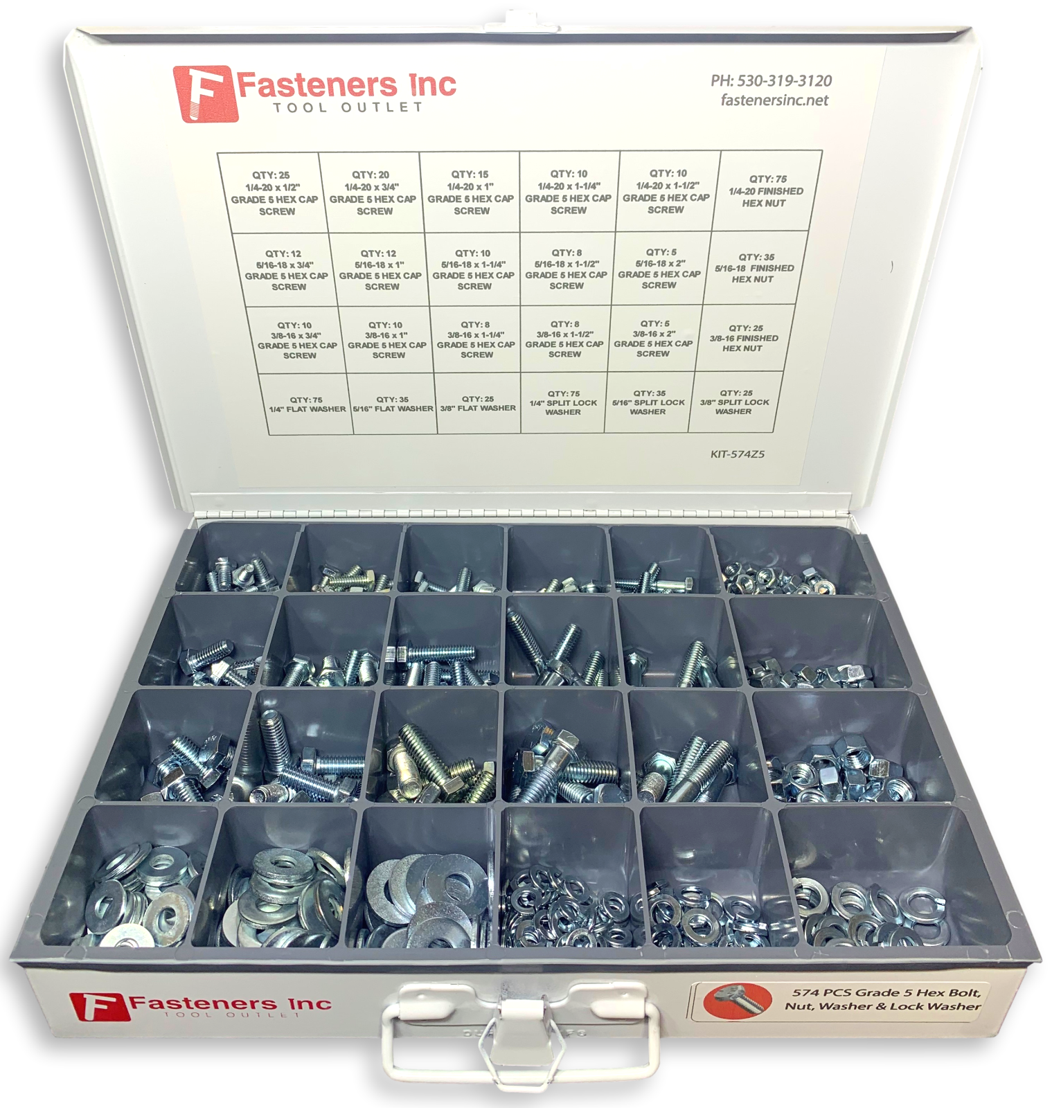 3/8-16 Hex Bolt Zinc Plated Grade 5 Cap Screw Coarse Thread (All Lengths & Qtys)