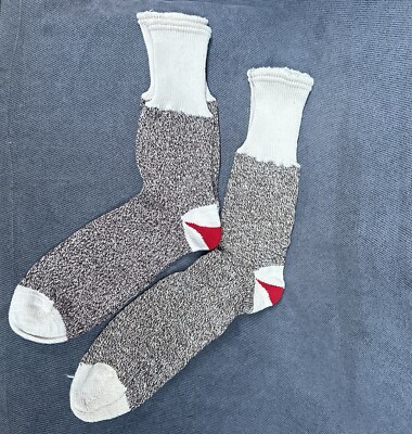 2 Red heel sock monkey socks