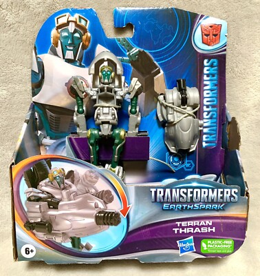 NEW Transformers EarthSpark TERRAN THRASH 5in Transforming Action Toy Figure