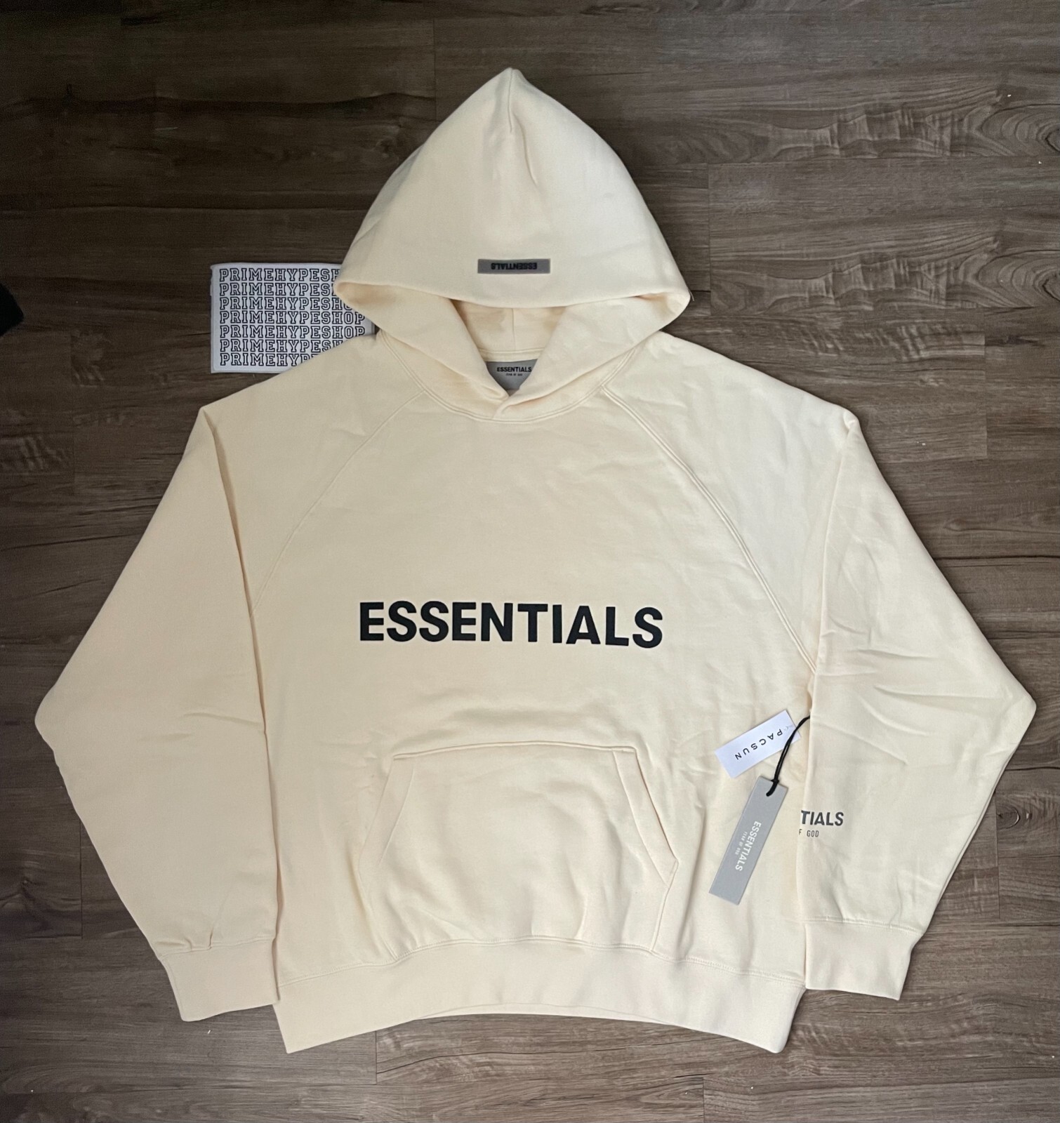 NEW Fear of God Essentials Hoodie Cream SS20 Size XS-XL FREE SHIPPING | eBay