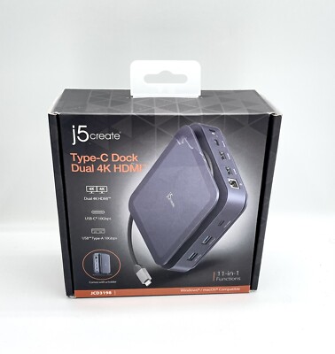 j5create Type-C Dock Dual 4K HDMI (JCD3198)-NEW  P2 