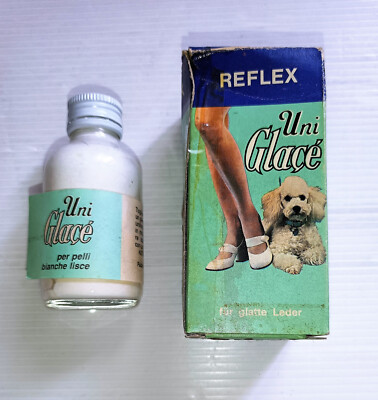 SCATOLA FLACONE REFLEX UNI GLACE BIANCO FABBRICA CHIMICA UNIONE MILANO VINTAGE