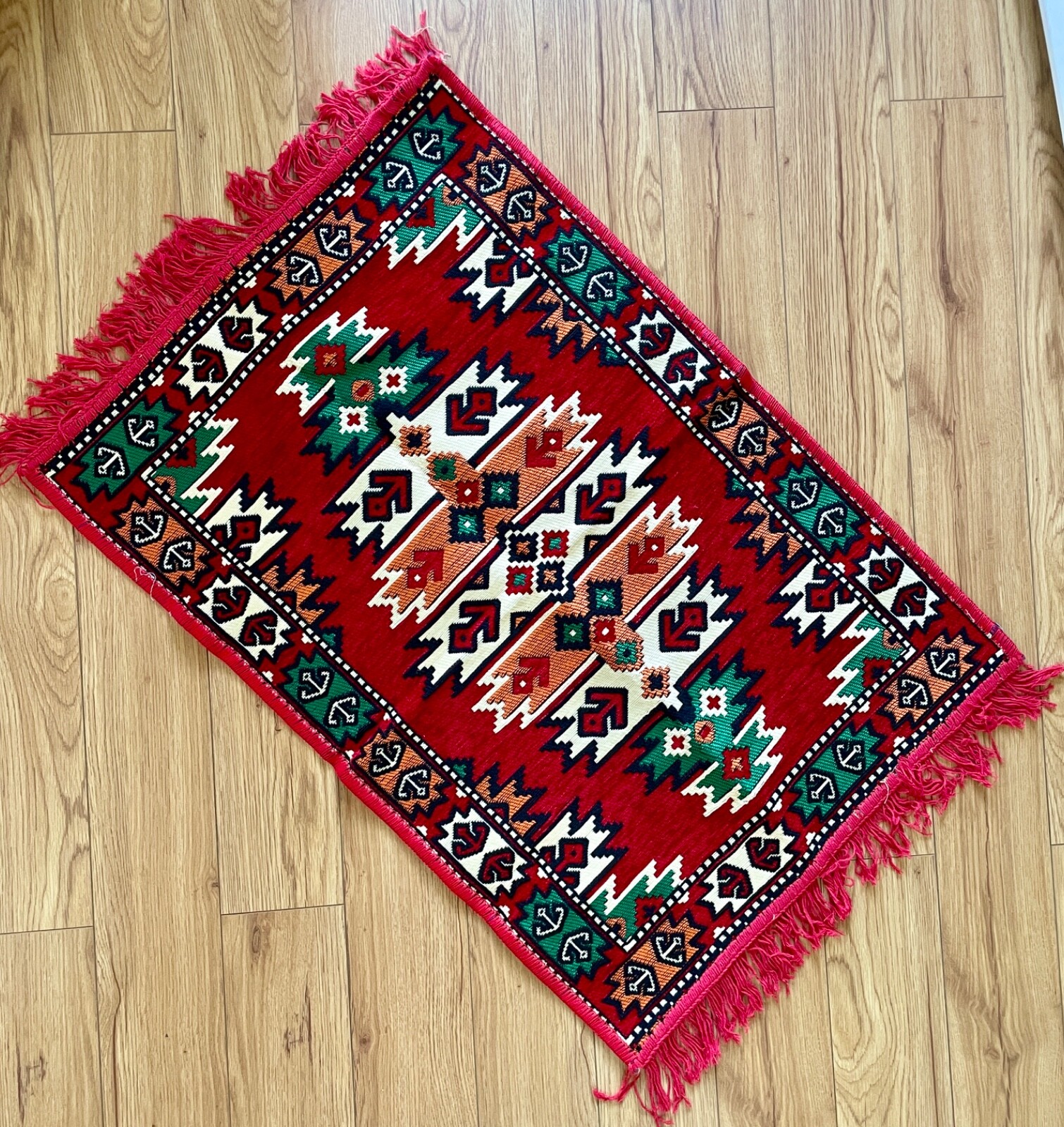 洋書 KILIMS MASTERPIECES FROM TURKEY Vintage Turkish Shabby Wool Kilim Rug 358x164 cm | Chairish