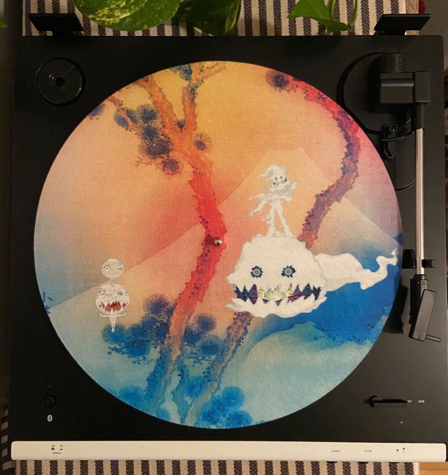 KANYE WEST Kids See Ghosts SLIPMAT Murakami Album Cover Kid KANYE WEST Kids See Ghosts SLIPMAT Murakami Album Cover Kid