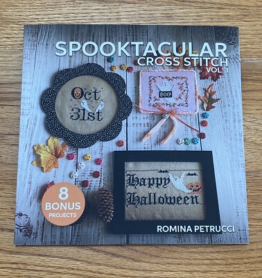Spooktacular Cross Stitch Vol. 1 Halloween Pattern Book by Romina Petrucci