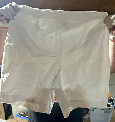 Lady's White Stag Knit Shorts, 100% Cotton, Elastic Waistband, XX Large, 20, Tan