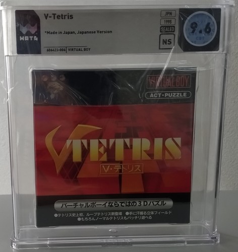 WATA9.8 V-Tetris バーチャルボーイ 日本製 未開封 WATA 9.6 Graded Nintendo Virtual Boy Japanese V Tetris
