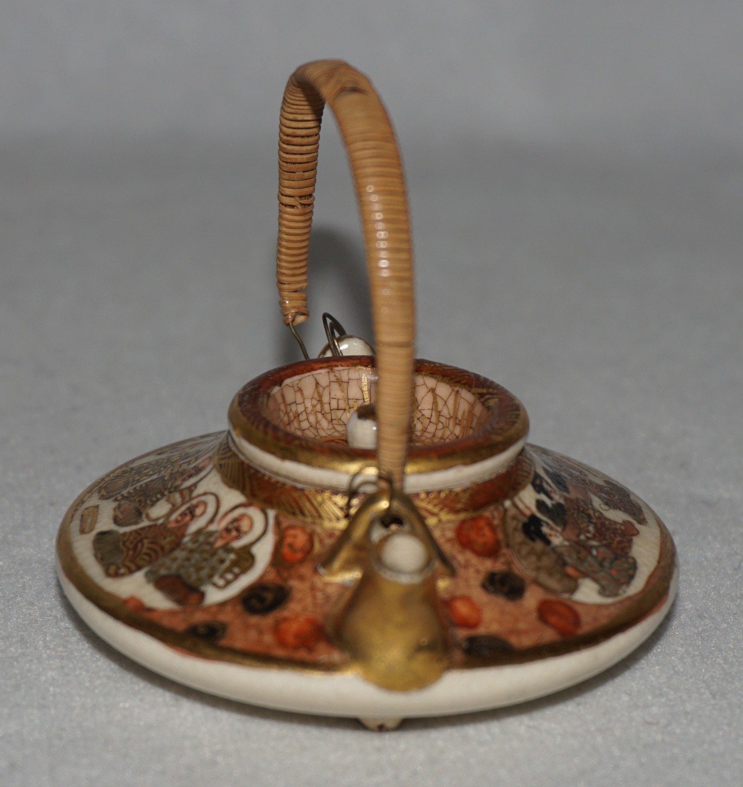 Antique Japanese Satsuma Miniature Teapot
