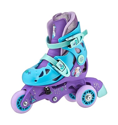 PlayWheels Frozen Glitter Convertible 2-in-1 Skates, Junior 