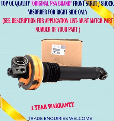 Front Right Strut Shock Absorber for Citroen C5 MK3 2008-17 C6 5271L6 Genuine
