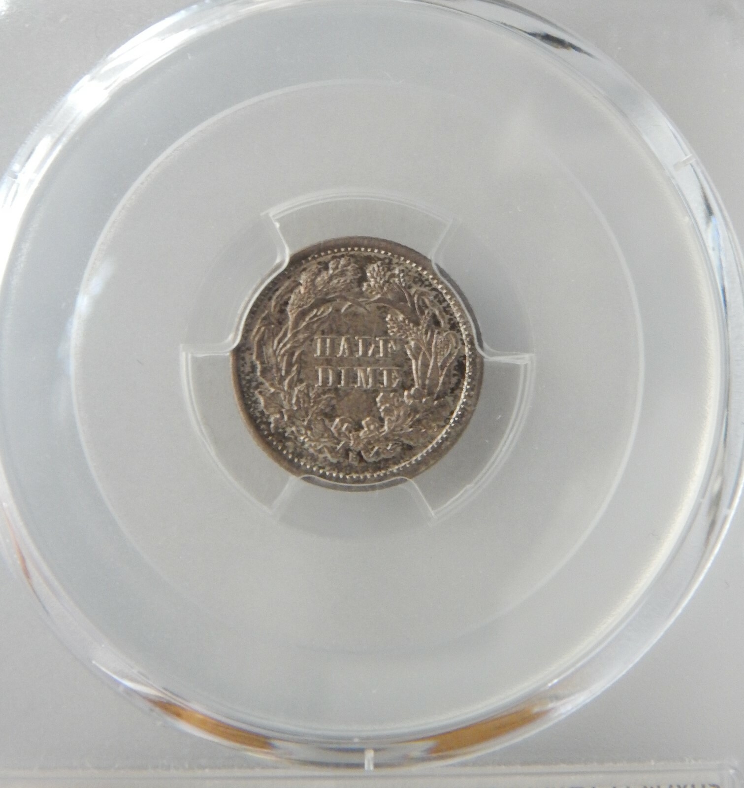 1872 S Seated Liberty Half Dime PCGS AU58