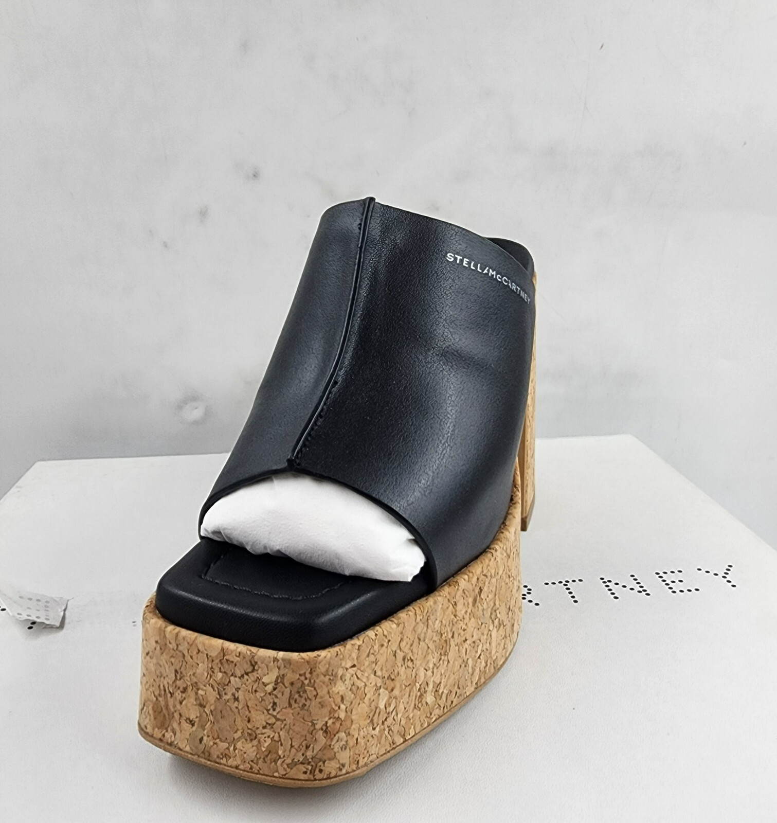 Stella McCartney Skyla Alter Eco Platform Sandals Women's 35/5US Black Slip On - Picture 14 of 19
