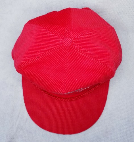 Vtg 1994 Dyno American Birkebeiner Ski Race Red Corduroy Nissin Hat Cap Snapback