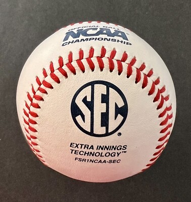 RAWLINGS OFFICIAL NCAA SEC SOUTHEASTERN CONFERENCE BASEBALL - FLAT SEAM