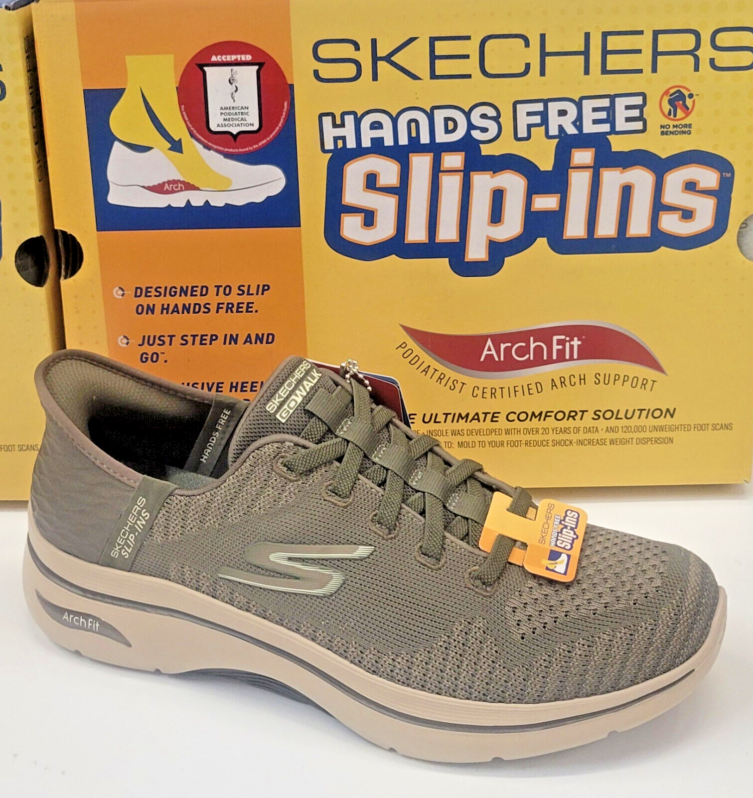 Skechers Mens Slip-ins Go Walk Arch Fit 2.0 Grand Select 2
